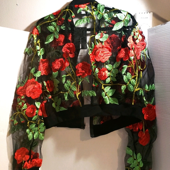 Mesh Bomber Style Jacket - Picture 3 of 12